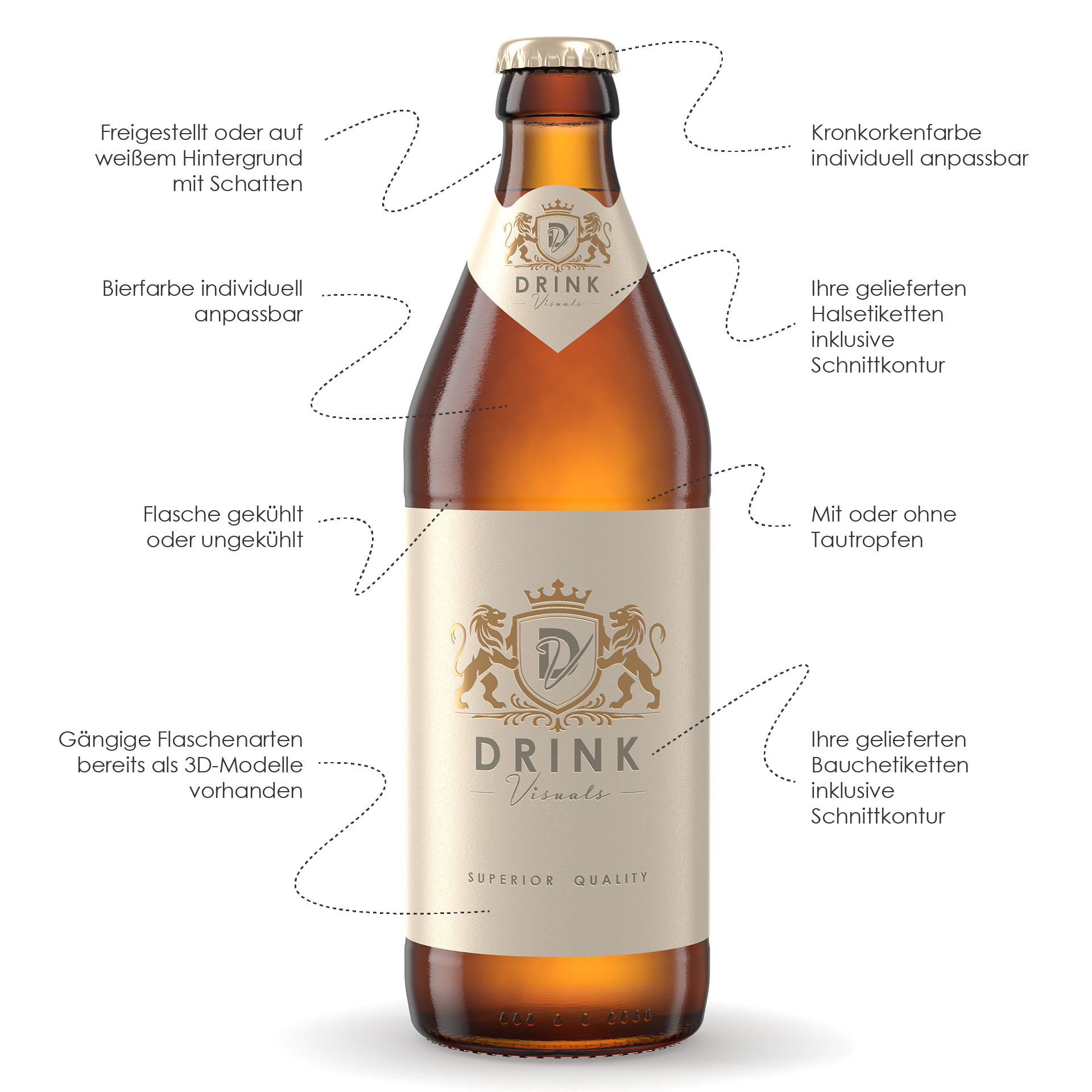 Bierflaschen Renderings Bierflaschen Renderings