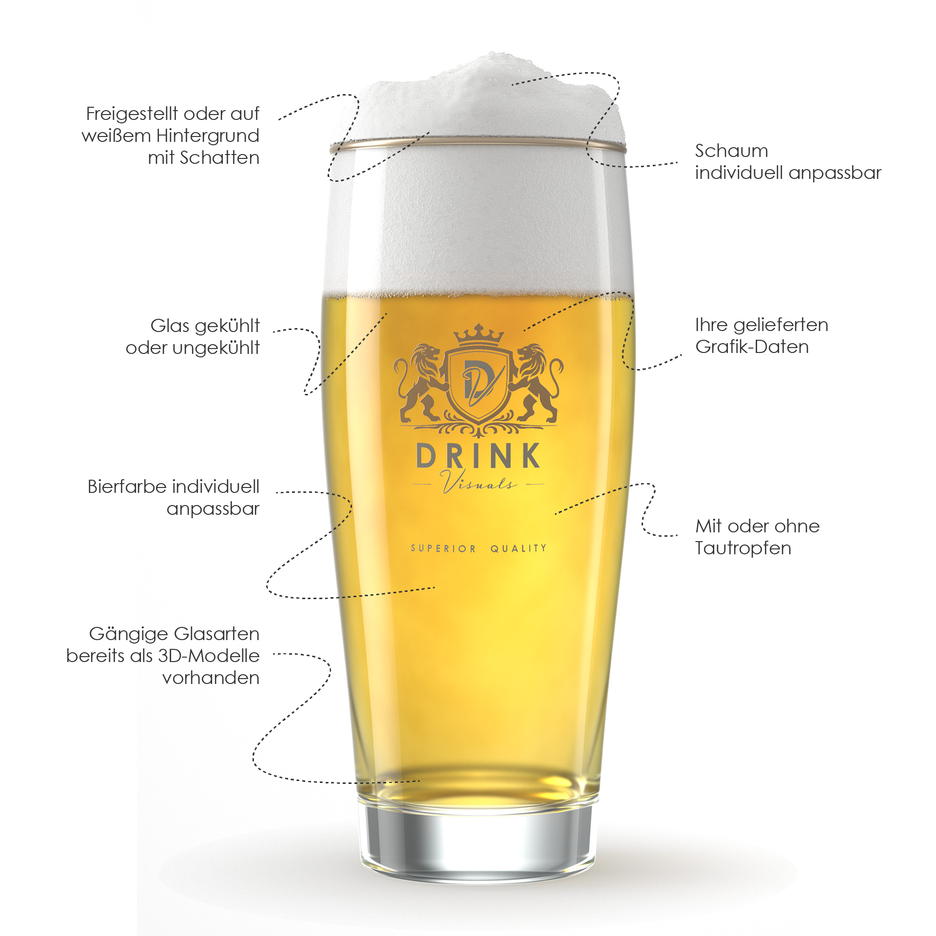 Biergläser Renderings Biergläser Renderings