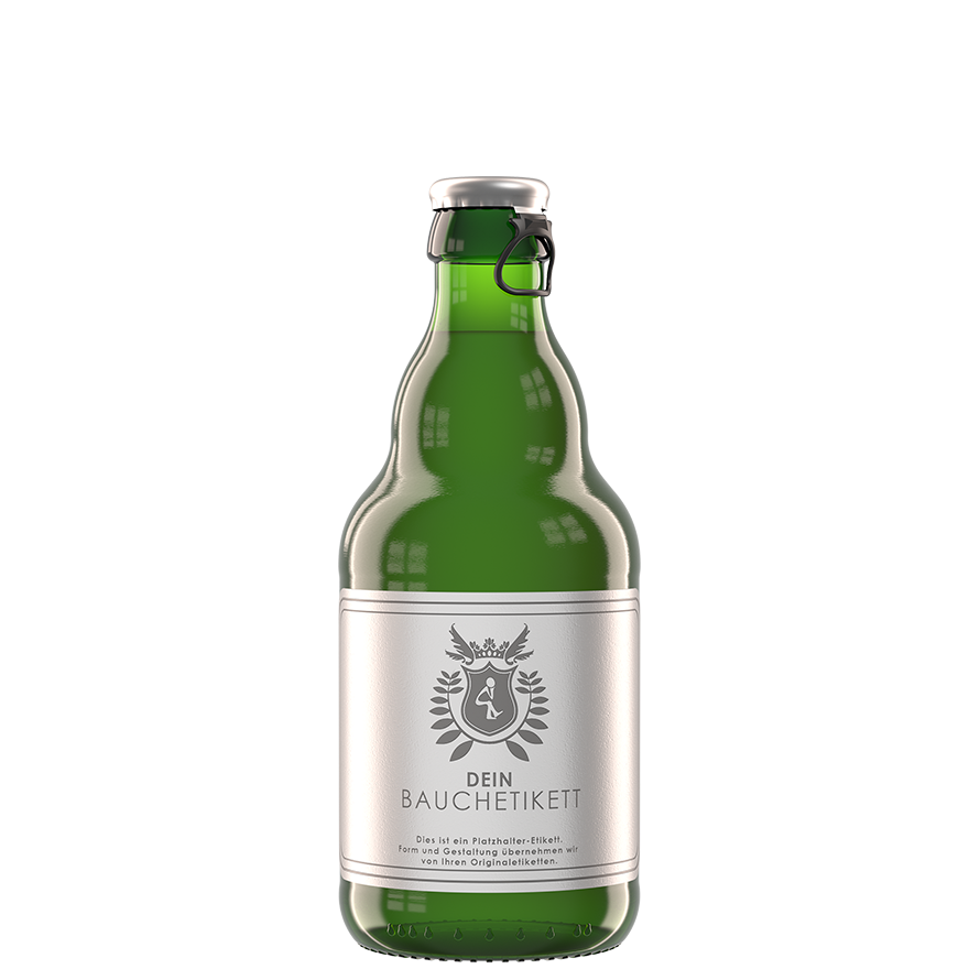 Steinie Bierflasche 0,33 l Grün Rendering Bierflasche Steinie Grün